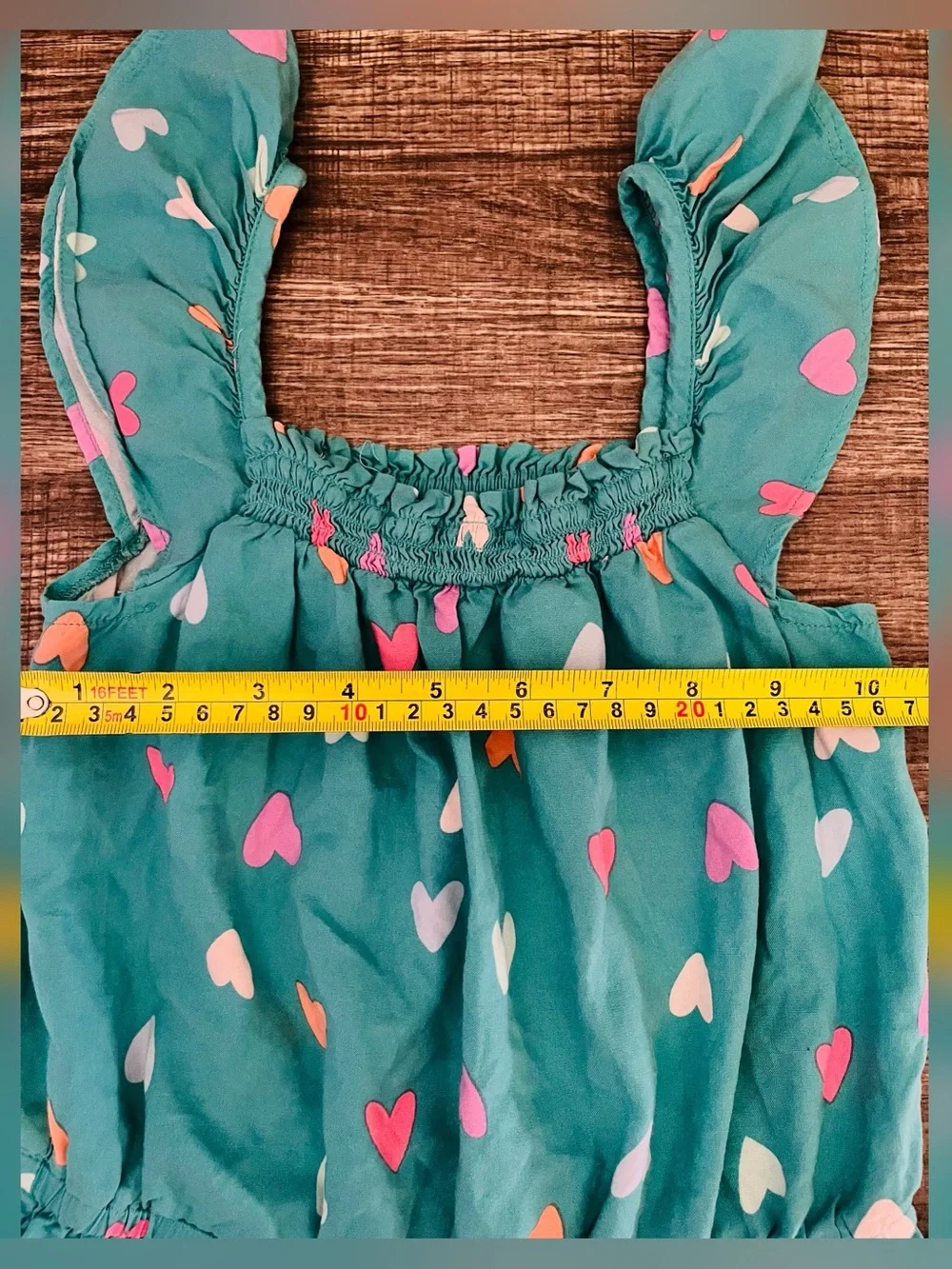 Cat & Jack Girl Short Hearts Print Romper  Size- M (8)